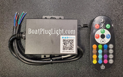 RGB color changing controller with both Remote and Bluetooth connectivity
