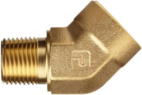 1/2" Brass NPT 45 degree fitting (move your light up)